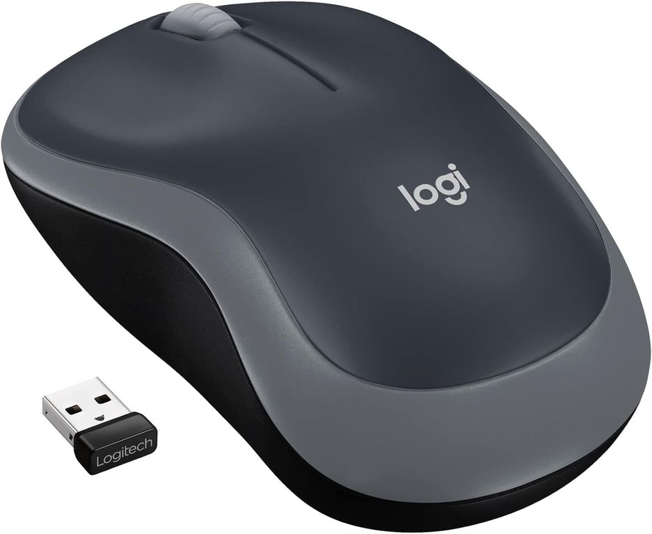 MOUSE M185 INALÁMBRICO GRIS