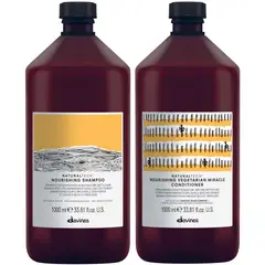 DAVINES - Shampoo Nutritivo 1000ml + Acondicionador Nourishing