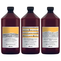 DAVINES - Shampoo Nutritivo Litro+ Acondicionador+ Mascarilla Nourishing