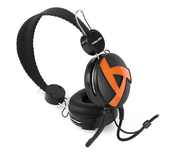 AURICULAR HA-211 NEGRO Y ANARANJADO