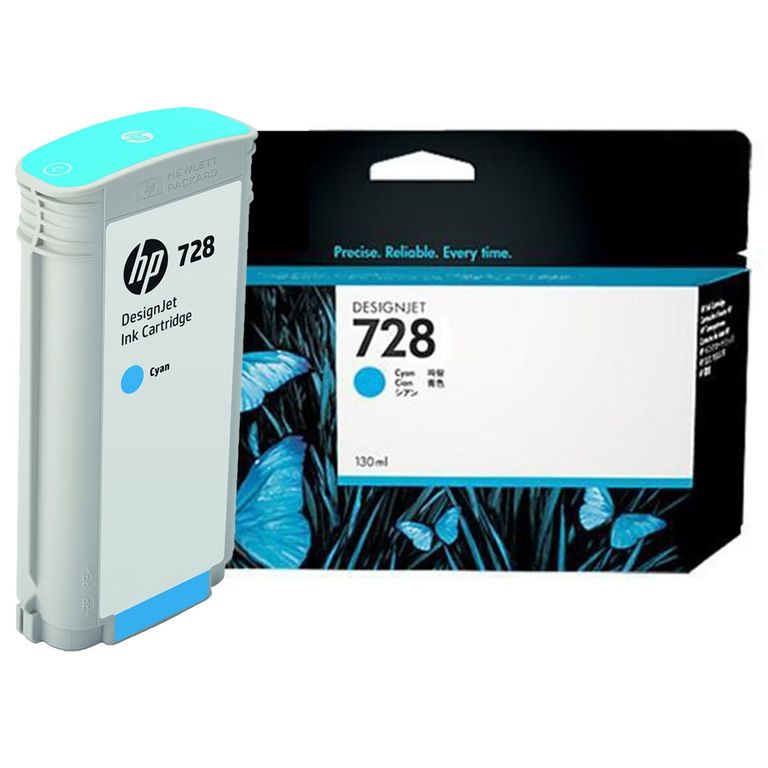 Tinta 728 F9J67A Cyan 130ml Designjet T730/t830mfp