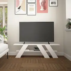 TU MESITA - Mesa de TV Contemporánea Lexus color Blanco