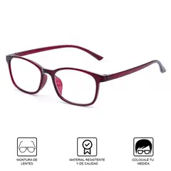 GENERICO - Montura Lentes de Lectura Vintage Retro Hombre Mujer Marron