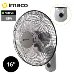 Imaco - Ventilador de Pared de 16 Pulgadas con 5 Aspas Acrílicas