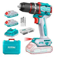 TOTAL - Taladro percutor 66nm + 2 baterias 2ah industrial