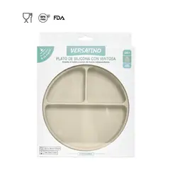 GENERICO - PLATO DE 3 DIVISIONES BEIGE- VERSATINO