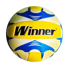 WINNER - PELOTA PARA VÓLEY TALLA 5 ACOLCHADA COSIDO AZUL AMARILLO