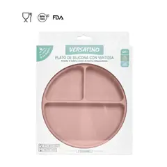 GENERICO - PLATO DE 3 DIVISIONES ROSA MAUVE - VERSATINO