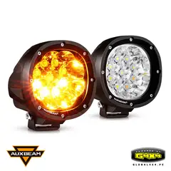 AUXBEAM - 2 FAROS LED CUBO 4' 90W 6 MODES LUZ AMBAR Y BLANCA