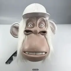 GENERICO - Máscara de Gorila Blanca de Látex Divertida y Realista