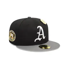 NEW ERA - Gorra 5950 Oakland Athletics Contrast Pin Negro MLB