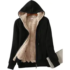 TIOZONEY - Chaqueta térmica con capucha para mujeres