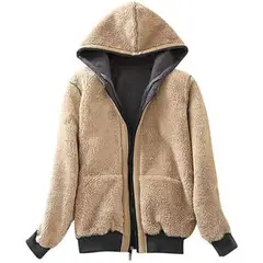 TIOZONEY - Chaqueta térmica con capucha para mujeres