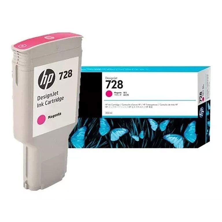 Tinta 728 F9K16A Magenta 300ml Designjet T730/t830mfp