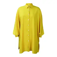 TIOZONEY - Vestido suelto con solapa para mujer