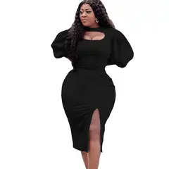 TIOZONEY - Vestido ahuecado para mujer