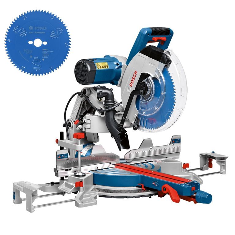 Sierra ingletadora telescópica 12 pulgadas 1800W Profesional