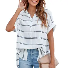 TIOZONEY - Camisas con textura para mujer