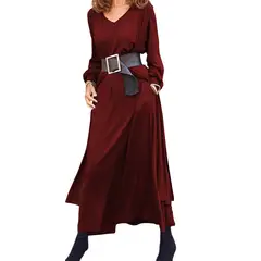 TIOZONEY - Traje de 3 piezas con falda larga para mujer