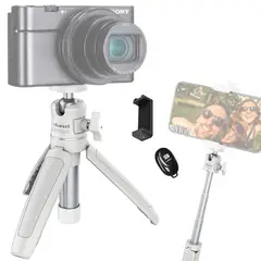 ULANZI - Trípode Palo Selfie MT-08 Blanco + Clip + Shutter