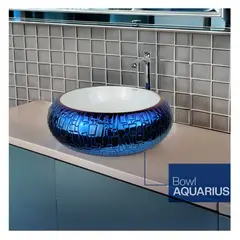 STONE - BOWL REDONDO AQUARIUS AZUL