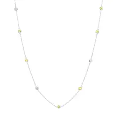 CRISLU - Collar canario con engaste de bisel