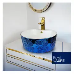 STONE - BOWL REDONDO LAURE AGUAMARINA