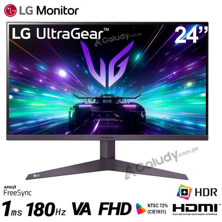 Monitor GAMING UltraGear 24GS50F-B 24 VA FHD 180Hz 1ms FreeSync