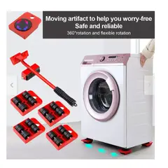 GENERICO - Kit 4 Ruedas Mover Muebles Lavadora Grande Calidad