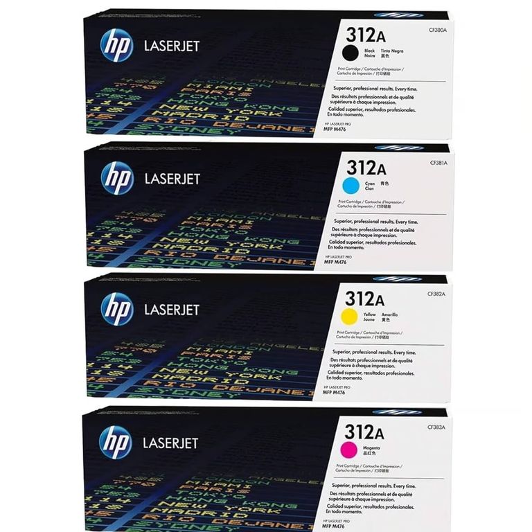 Kit Toner 312A Cyan Magenta Amarillo Negro - Pack