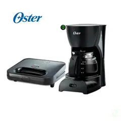 OSTER - Combo Cafetera 4TAZAS Y SANDWICHERA