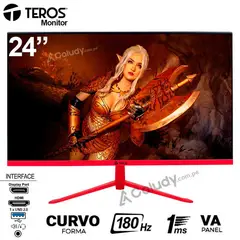 TEROS GAMING - Monitor Gaming Curvo TEROS TE-2473G 180Hz 1ms FHD VA USB DP HDMI