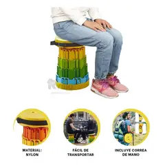 GENERICO - Banca Multiuso con Apoyo Amarillo Y+Gift Stickers