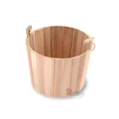 GENERICO - Balde Moderno para Hogar en Tono Madera Y+Gift MiniAgenda