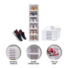 GENERICO - Estructura para Calzado en Blanco Y+Banderitas Adhesivas