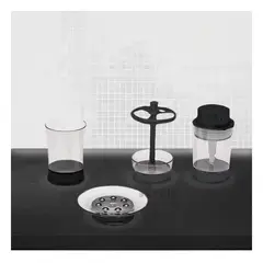 GENERICO - Juego Practico para Baño Color Negro Y+Banderitas Adhesivas