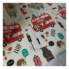 RYBIU IMPORT - Alfombra Diseñado para Pequeños Multicolor Y+Papel de Regalo