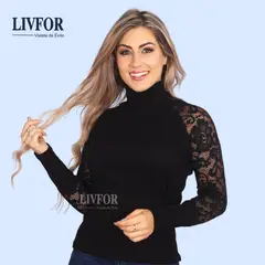 GENERICO - CAFARENA MANGA ENCAJE - RIB GRUESO