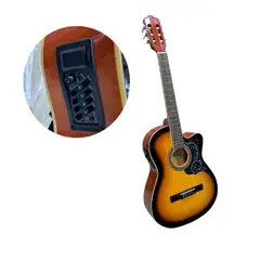 GENERICO - GUITARRA ACUSTICA BARRT 39" CON ECUALIZADOR Y CABLE 3M