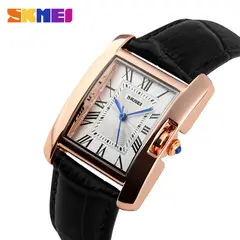 SKMEI - RELOJ 1085 Negro CORREA CUERO PARA MUJER_.