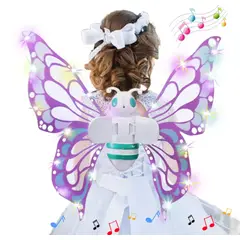 KAWAI - Mariposa eléctricas luces Musical Blanco Niñas