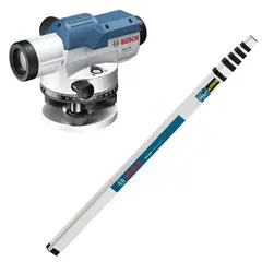 BOSCH - Combo Nivel óptico GOL 32 D Teodolito + Regla Medición 5m TOPOGRÁFICO