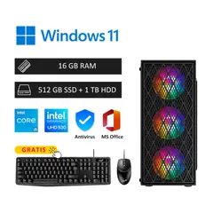 INTEL - Computadora PC Core i5 7ma 16GB RAM - 512GB SSD + 1TB HDD