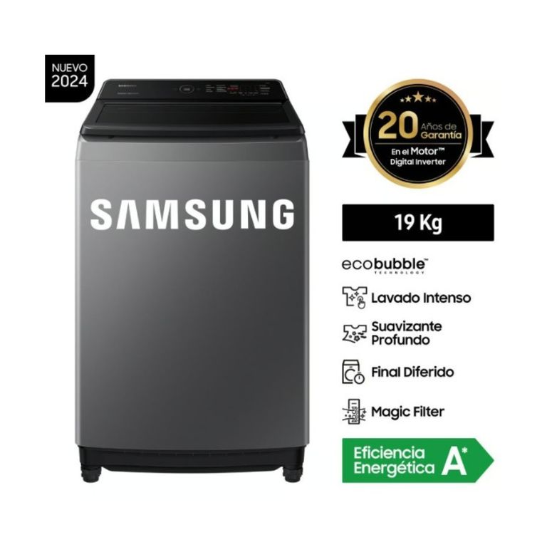 Lavadora 19KG Smart EcoBubble WA19CG6441BDPE Gris