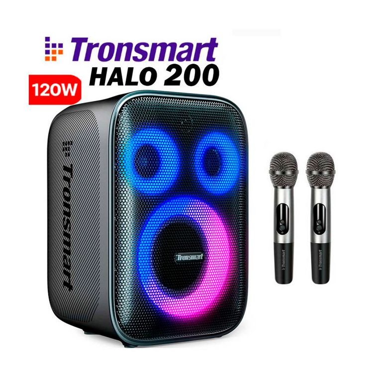Parlante Halo 200 con microfono, Bluetooth, Karaoke