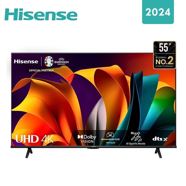 Televisor 55 Pulg. LED Smart VIDAA Tv UHD 4K 55A6N Modelo 2024