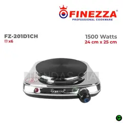 FINEZZA - Cocina Eléctrica 1H FZ-201D1CH 1500W Acero
