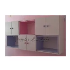 AMUEBLE - MUEBLE LIBRERO AEREO, ORGANIZADOR DIANA Melamina TiendasAmueble