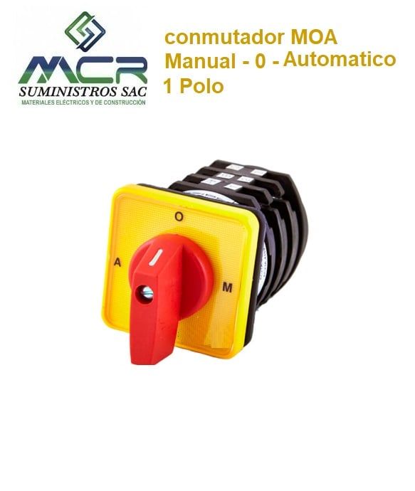 Conmutador MOA Manual - 0 -Automatico 1 Polo