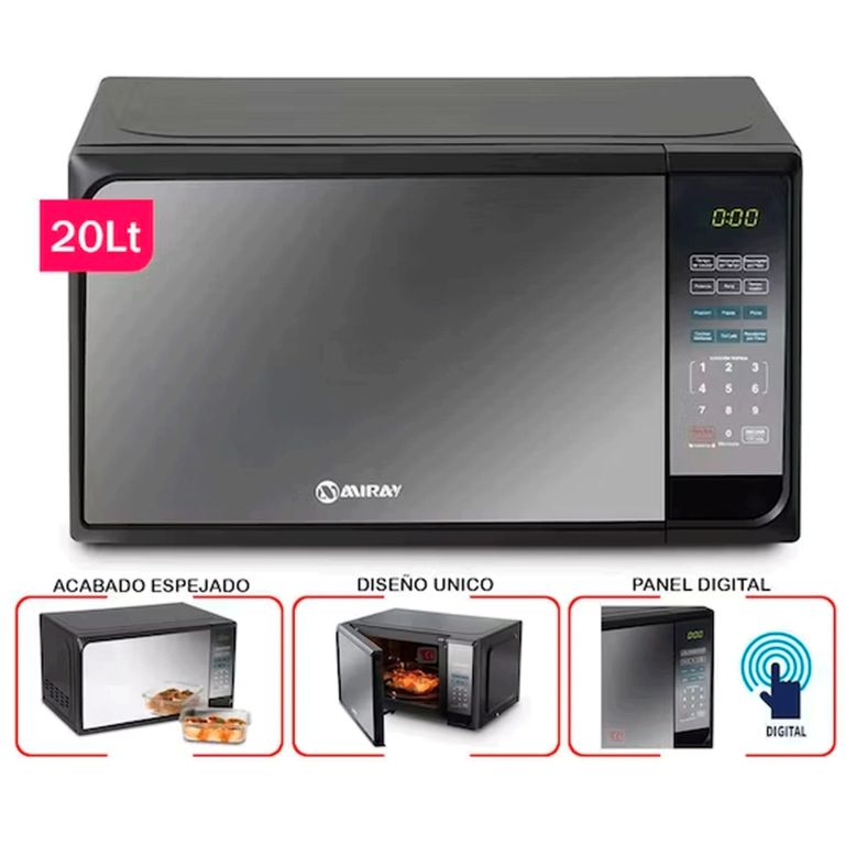 Horno Microondas HMM-20N NEGRO 20L